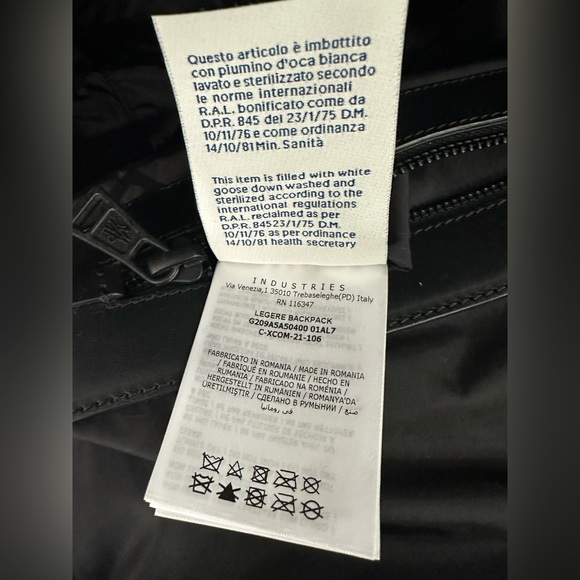 Moncler Legere Leather Backpack - Picture 10 of 11